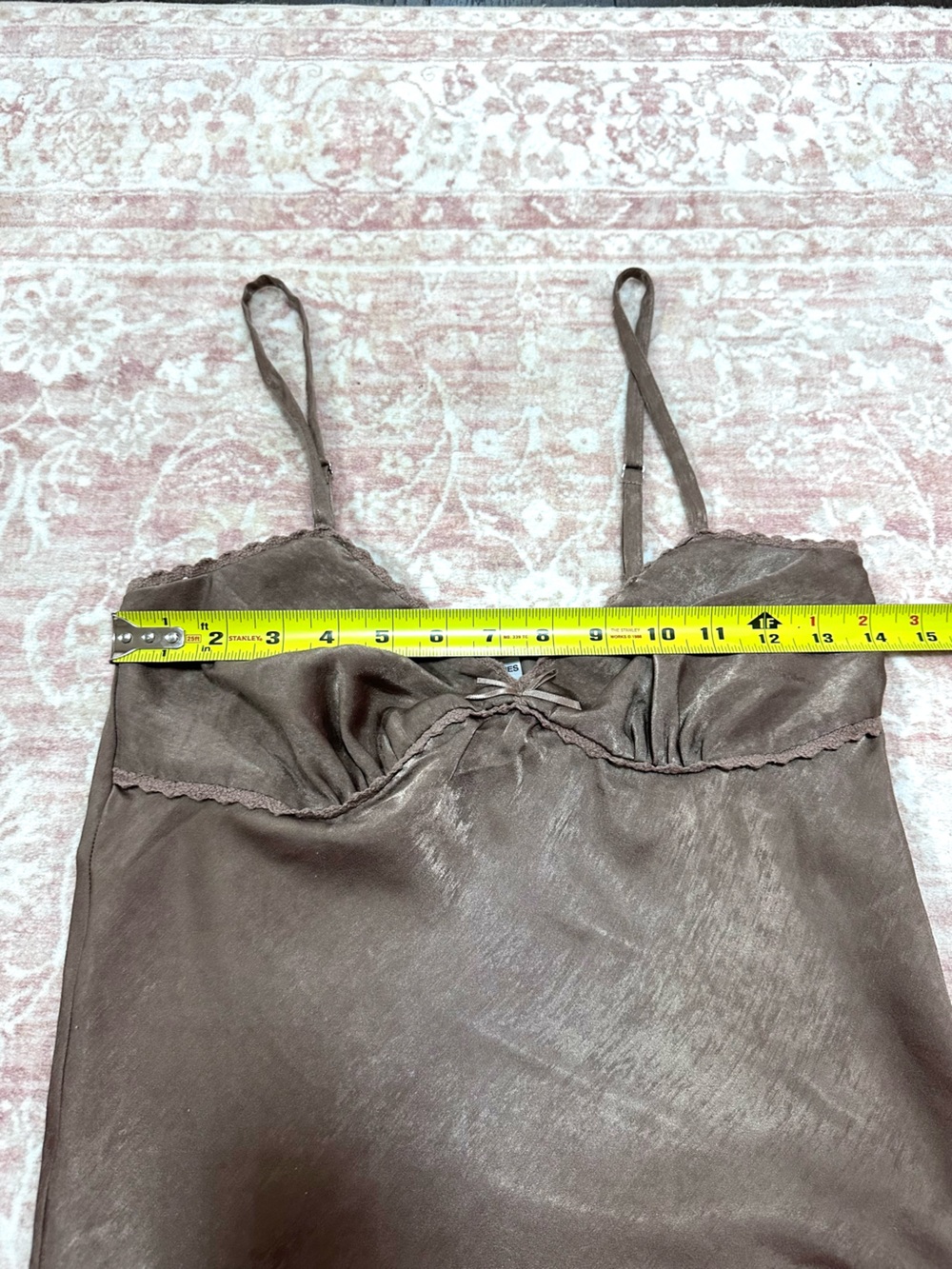 NWOT 🤎 Satin Champagne Slip Camisole Top - Picture 8 of 8
